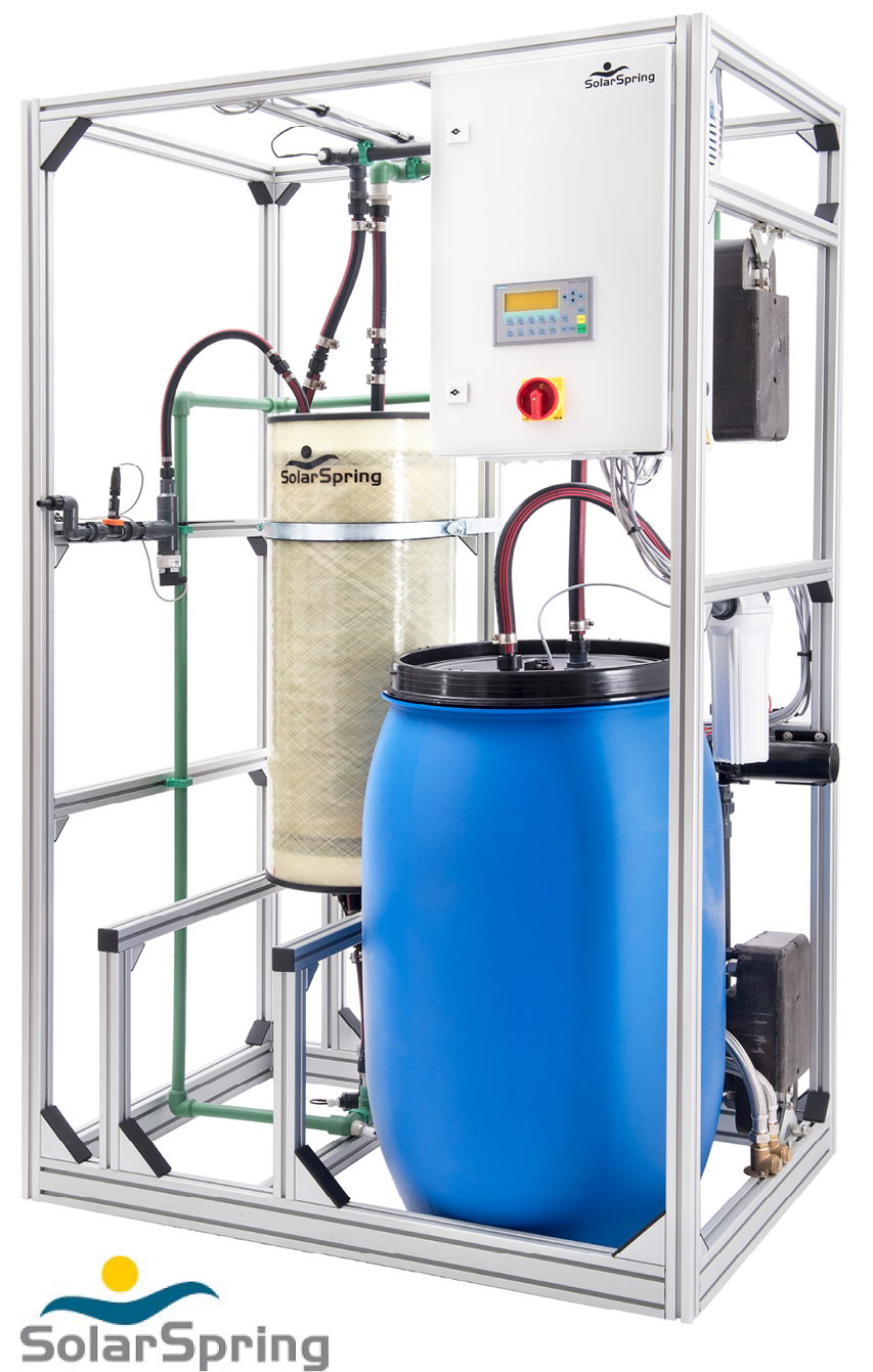 Pilot-scale Direct Contact Membrane Distillation System, SolarSpring