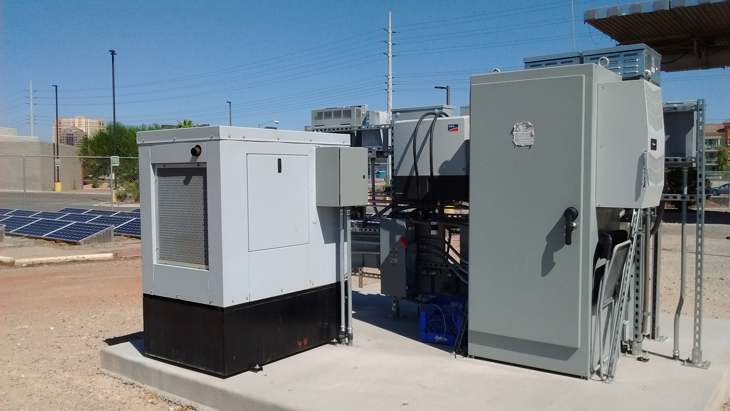 UNLV Microgrid back view