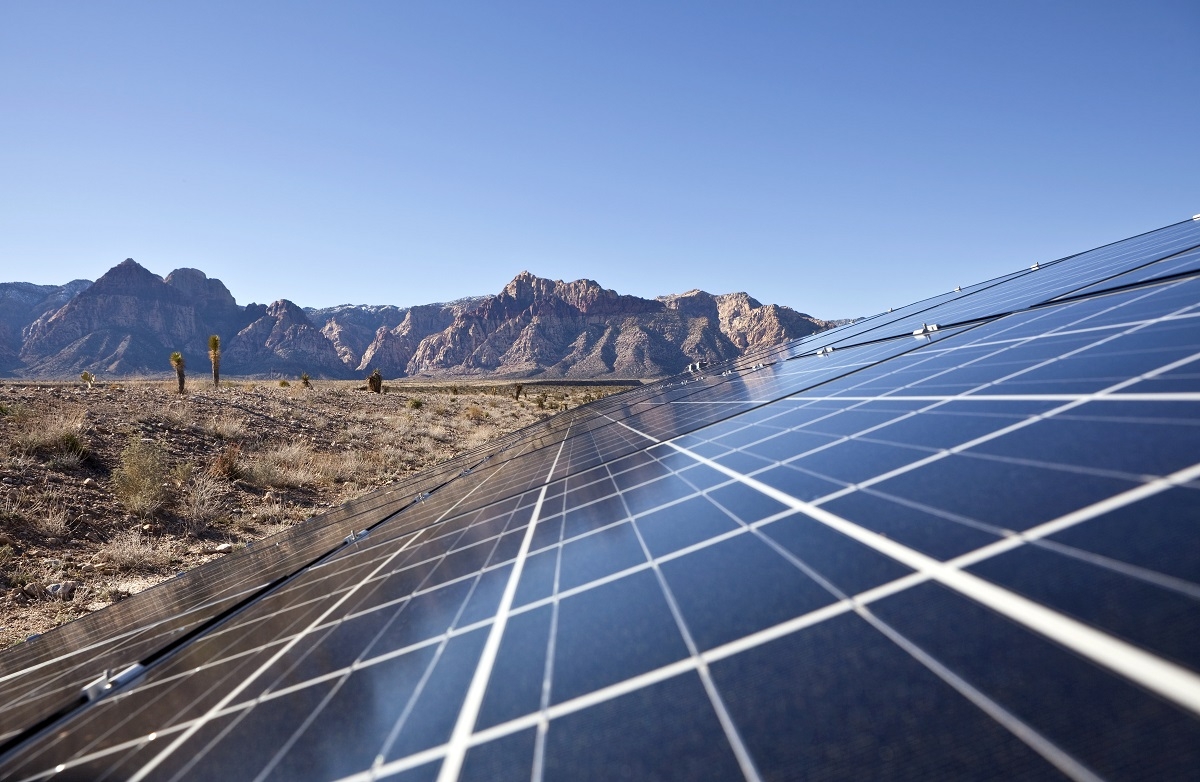 Mojave desert solar array