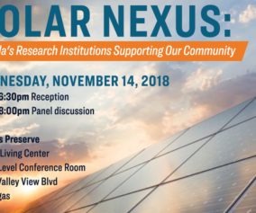 Solar Nexus: Nevada's Research Institutions supporting our community
